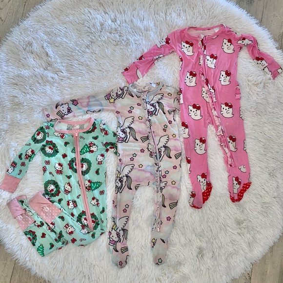 Posh Peanut Other - POSH PEANUT X SANRIO HELLO KITTY FOOTIE PAJAMA BUNDLE